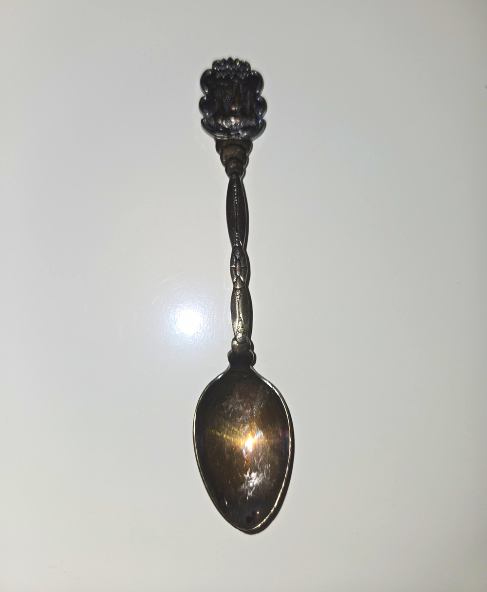 Mammoth Cave KY Souvenir Spoon Silver Tone Ornate Handle Collectible 4.5"